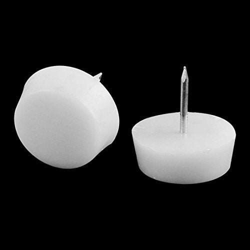 White Plastic Nail-in Feet Protector - Flexi-Felt Australia