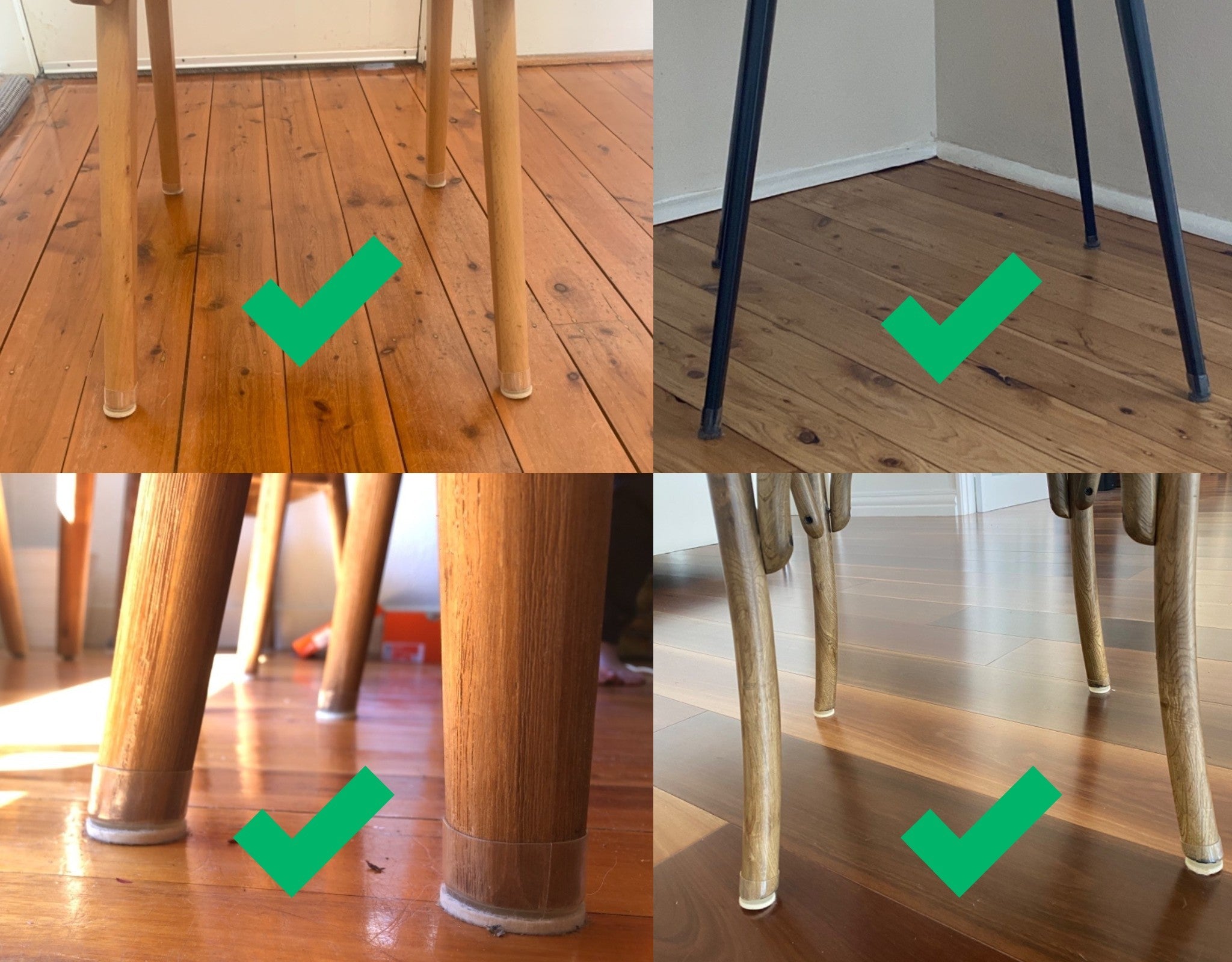Flexi-Felt Clear Floor Protectors (Pack Saver)