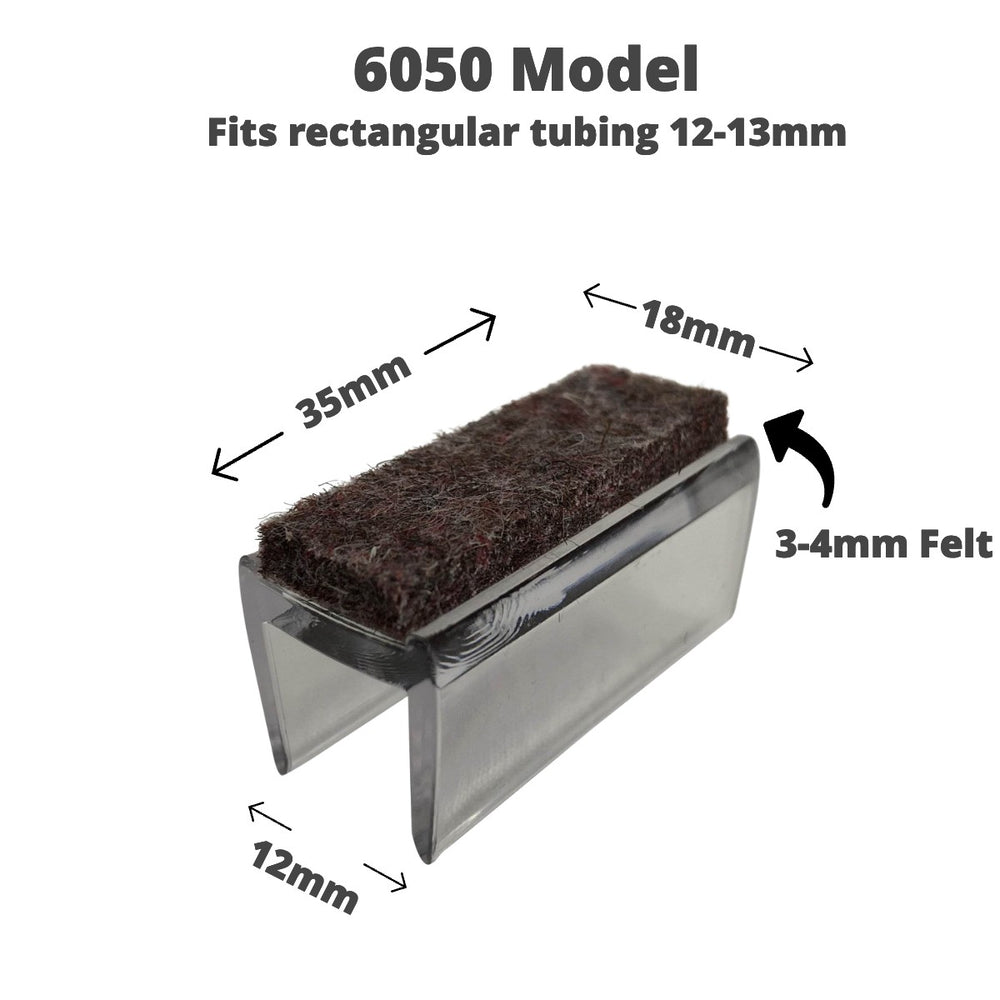 Premium Rectangular Sled Chair Floor Protectors Sled Chair Glides