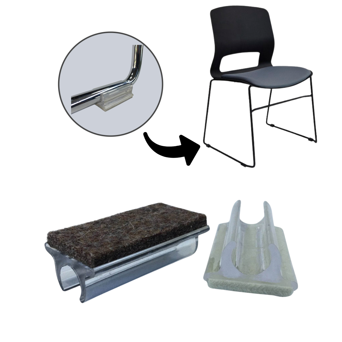 Sled Based Chair Glides (Pack Saver)